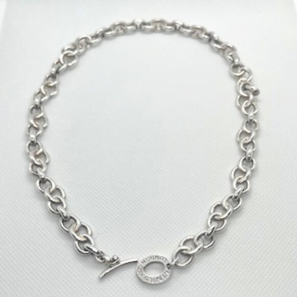 LINKS OF LONDON 925 Solid Silver Belcher Link Chain Necklace RARE & VINTAGE!! - Picture 1 of 6